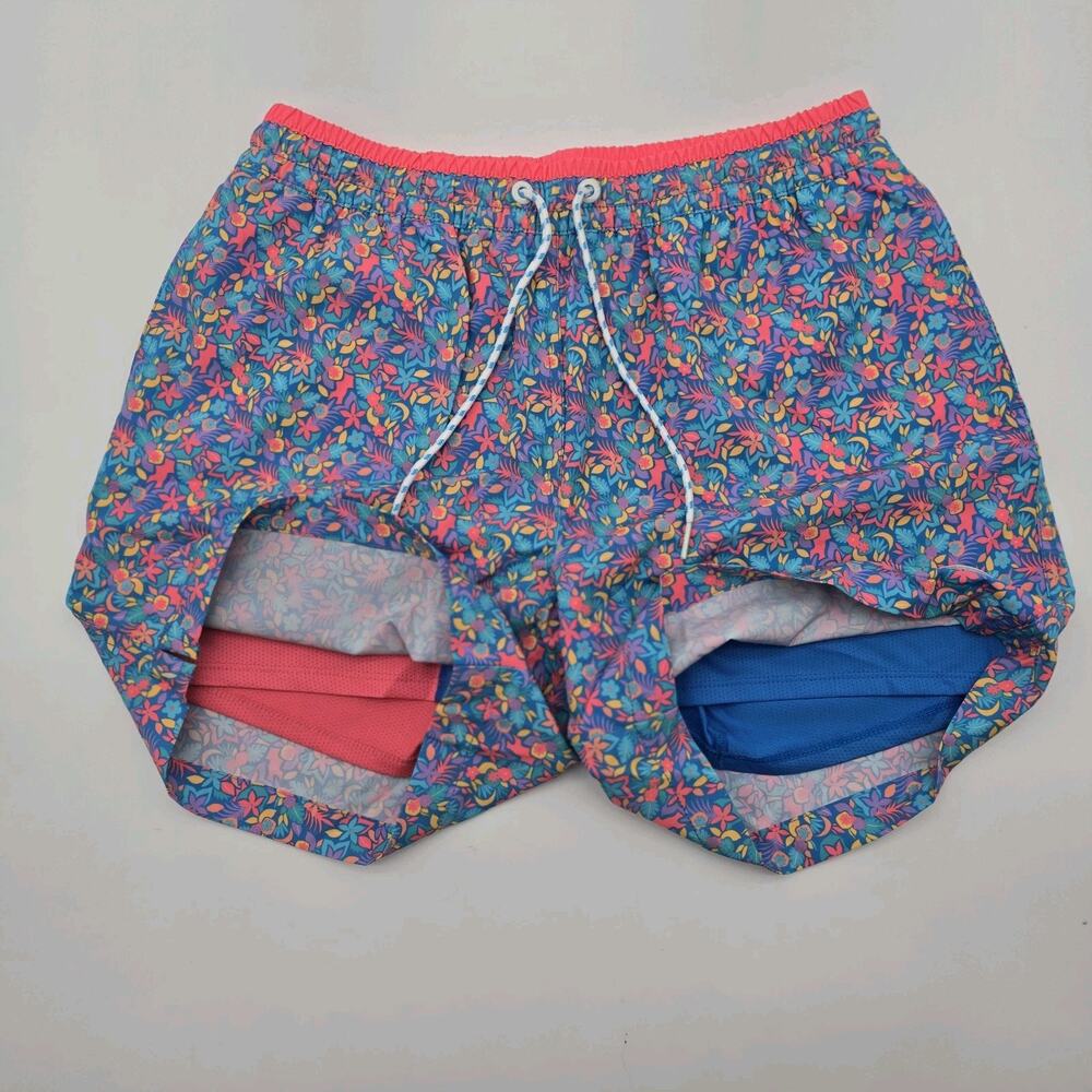 Chubbies Swim Trunks Mens Pink Purple Spades Shorts Boxer Liner